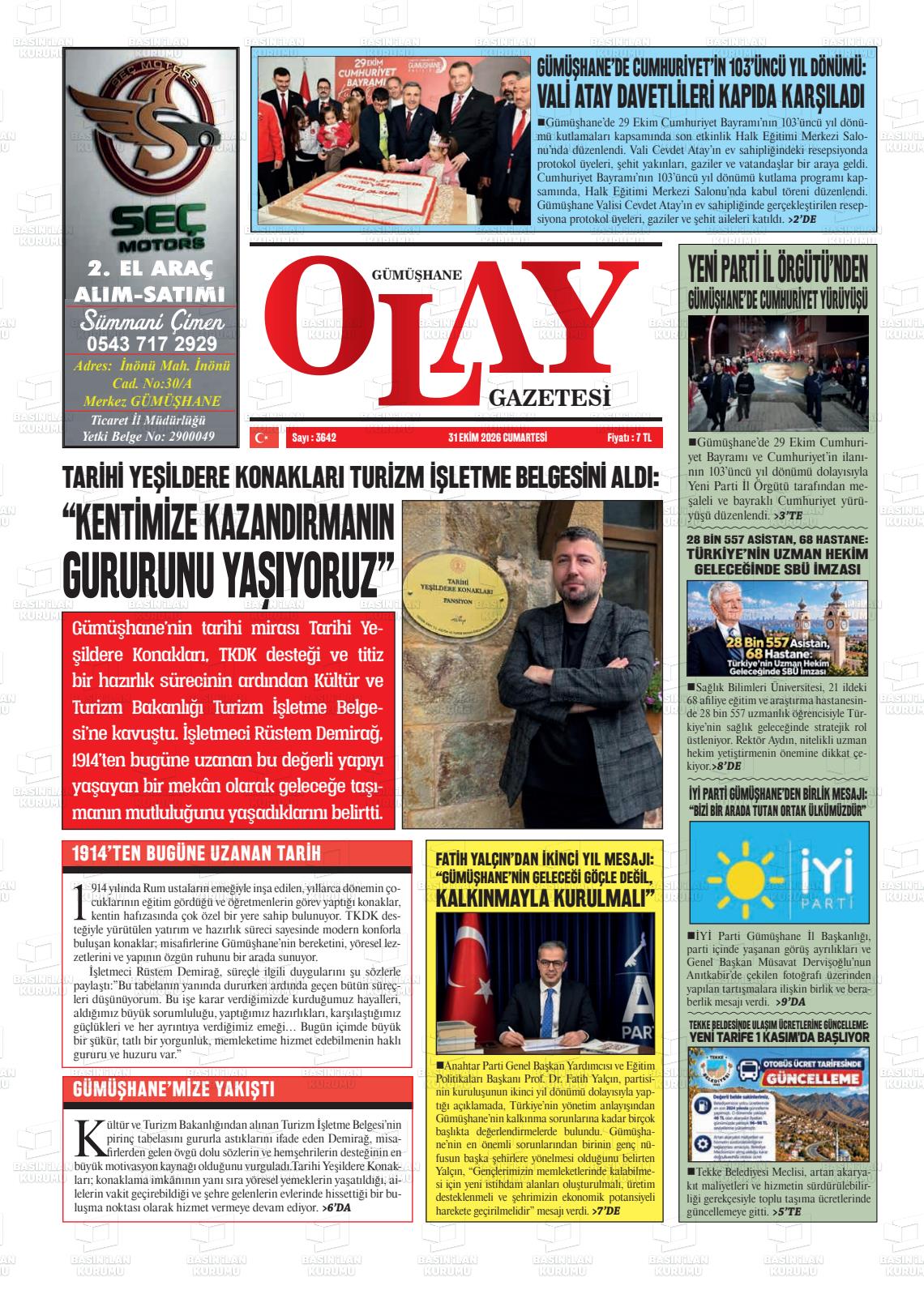 GÜMÜŞHANE OLAY