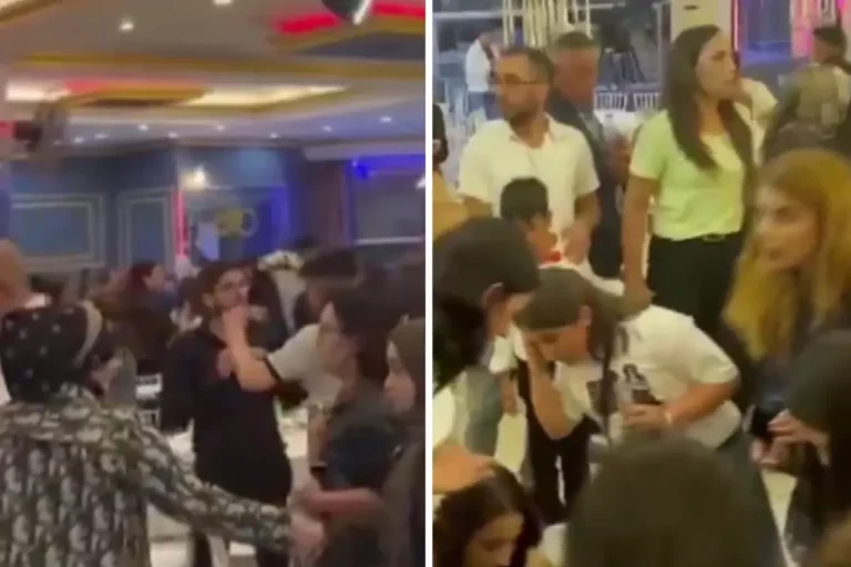 Depreme düğünde yakalanan kadın baygınlık geçirdi! İşte o anlar
